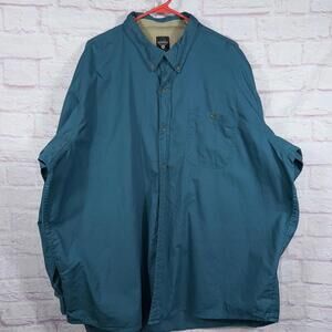 RedHead Men's 3X Button-Up Shirt in Teal